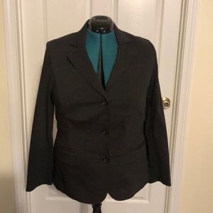 Lane Bryant Charcoal Gray Blazer/Jacket Size 14